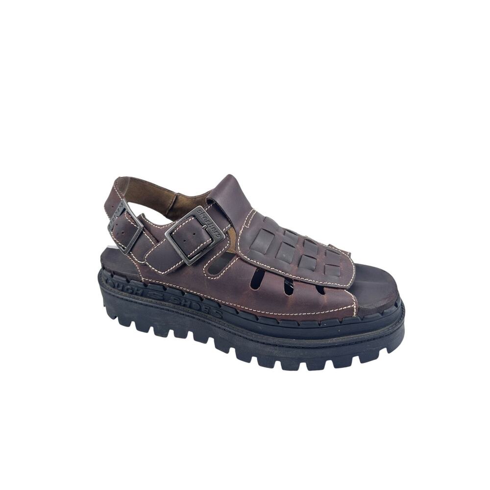 Skechers Jammers Women Brown Leather Fisherman Sandals Chunky Platform US 9 Y2KK - Picture 8 of 12